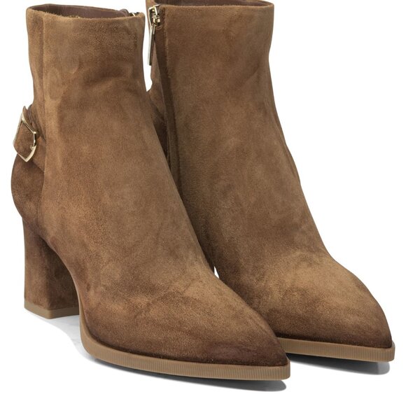 Santoni Suede Ankle Boots 65Mm IT 38 Women - Picture 2 of 5